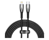 Baseus Kabel CADH000101 Lightning - USB-C PD 20W 480Mb/s 2m czarny - 1502045 - zdjęcie 1